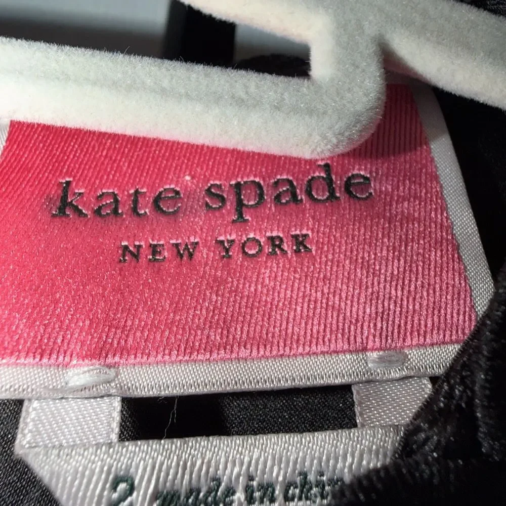 Kate Spade New York Black White Lace Crochet Shift Dress Sleeveless Size 2
